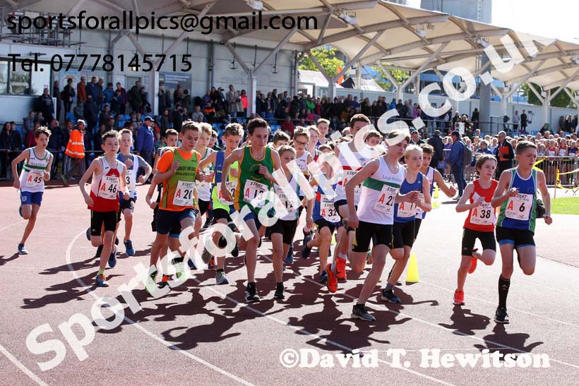 Boys under-13s  Northern 3 Stage Road Relay, SportsCity, Manchester. Photo: David T. Hewitson/Sports for All Pics